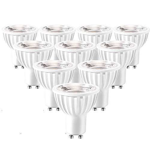 Recessed Lighting 6-Pack Dimmable 5000K 7W 600LM Spotlight GU10 LED Bulbs Daylight 60W Equivalent 40 Degree Halogen Replacement Bulbs for Track Lighting Recessed Lighting 6-Pack Dimmable 5000K 7W 600LM Spotlight GU10 LED Bulbs Daylight 60W Equivalent 40 Degree Halogen Replacement Bulbs for Track Lighting